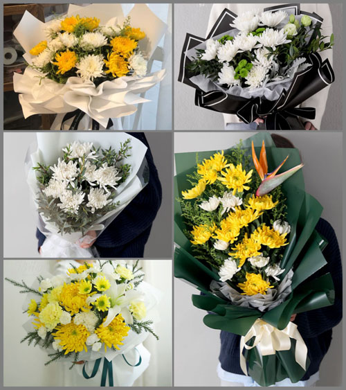 贵州贵阳息烽县西山镇白事花束代送